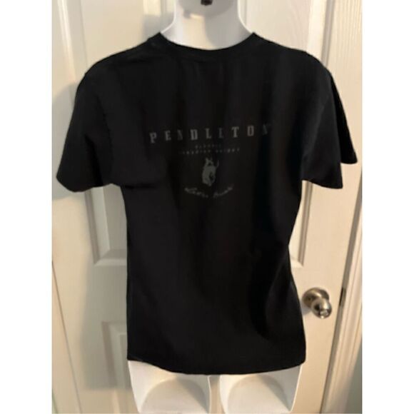 Gildan Pendleton Whiskey Black T-Shirt. Size Medium - Picture 5 of 6